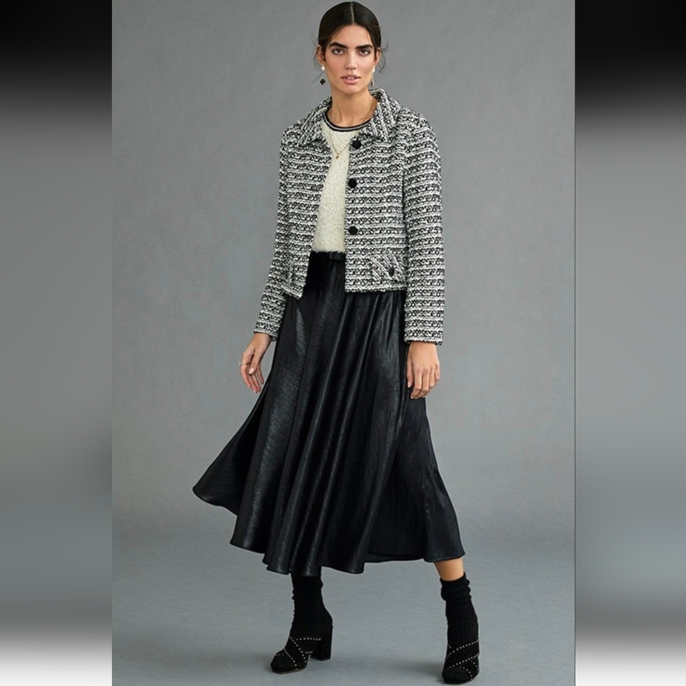 RIANI Black and White Tweed Jacket